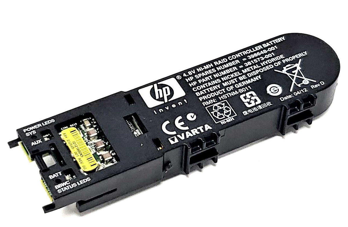 398648-001 HPE Smart Array BBWC battery pack, New, top view