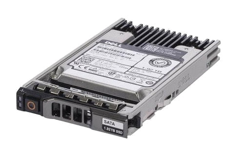 400-BBQP Dell 1.92TB 12G SAS read-intensive 2.5" SSD, Refurbished, angled view in Dell drive carrier