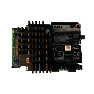 405-AANL Dell PERC H740P Mini Mono RAID controller, 8GB cache, Refurbished, top view with heatsink