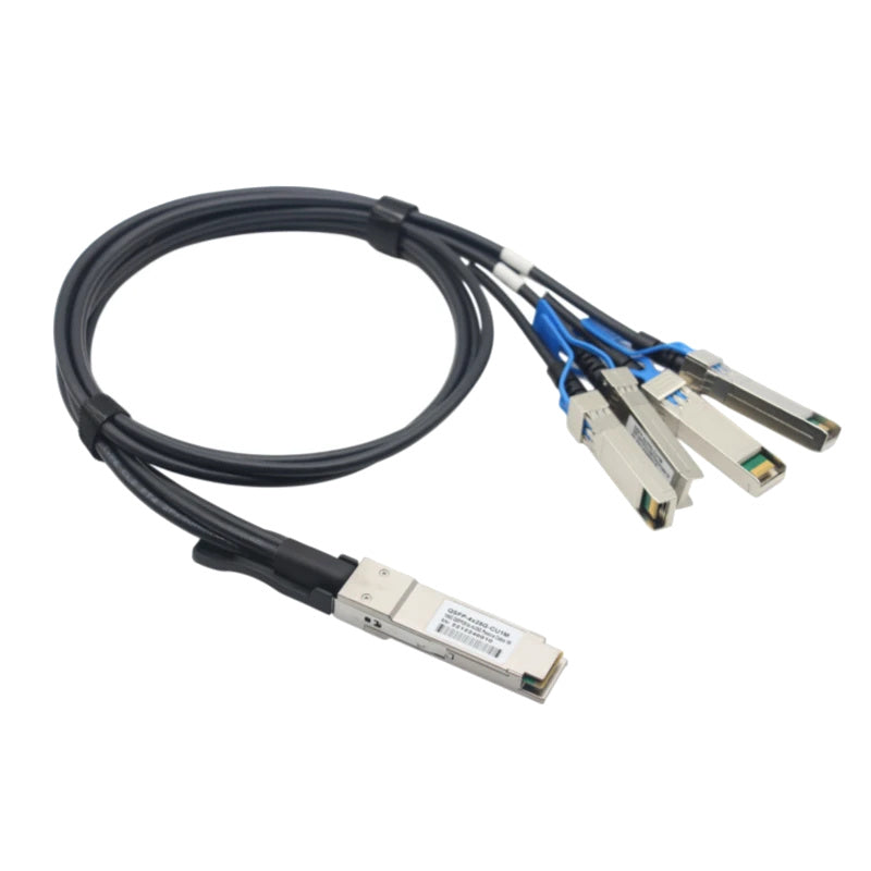 470-ABQB Dell Compatible, 100G QSFP28 to 4xSFP28 Passive Breakout DAC Cable - 1m - alternate view