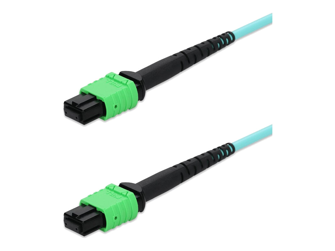 FIB-MPO12-MM-4M 4M Multimode Fiber Optic Cable, MPO-12/APC to MPO-12/APC OM3/OM4 Trunk Patch Cord - alternate view