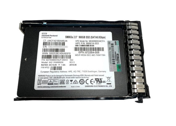 872348-B21 - Refurbished - HPE 960GB SATA 6G Mixed Use 2.5" SSD - ShopITgear
