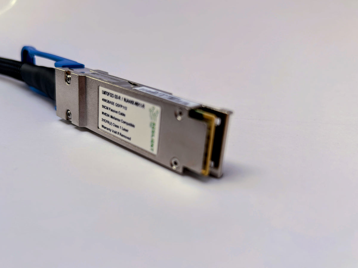 Compatible QSFP112 DGX Spark stacking cable, NJAAKK-N911 / LMTQF022-SD-R equivalent, Resilient Tec