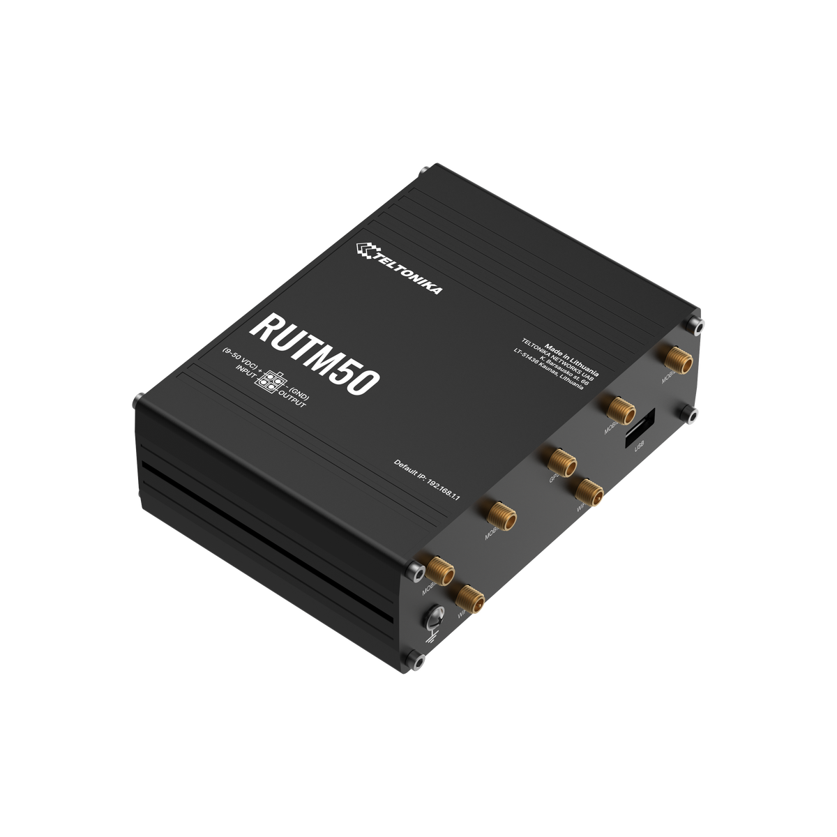 Teltonika RUTM50 industrial 5G router (RUTM50) — alternate angle