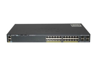 Cisco Catalyst WS-C2960X-24PS-L 24-Port Gigabit PoE+ Switch 370W PoE 4x SFP LAN Base - Refurbished/Tested - ShopITgear