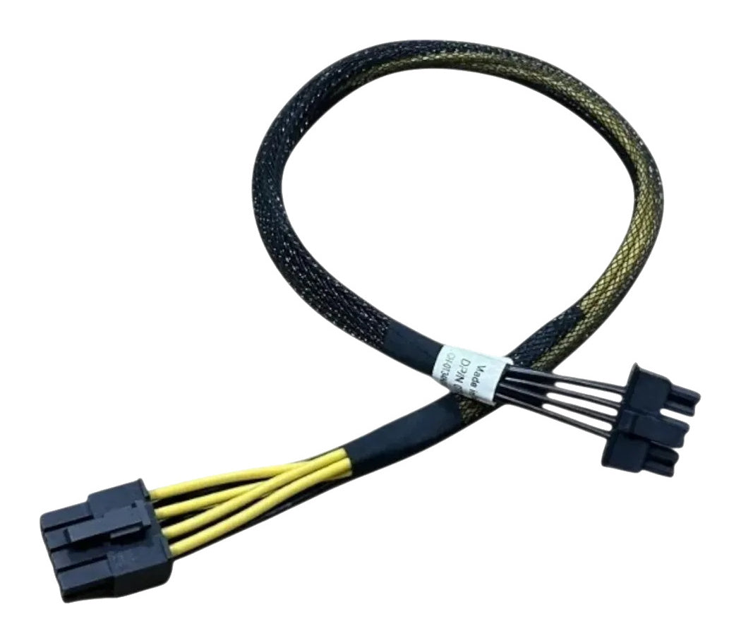 T34N0 Dell 12-pin to 8-pin GPU power cable for PowerEdge R750/R7525, full cable view
