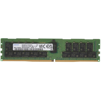 M393A4K40DB3-CWE Samsung 32GB 2Rx4 DDR4-3200 RDIMM, Refurbished, front label view