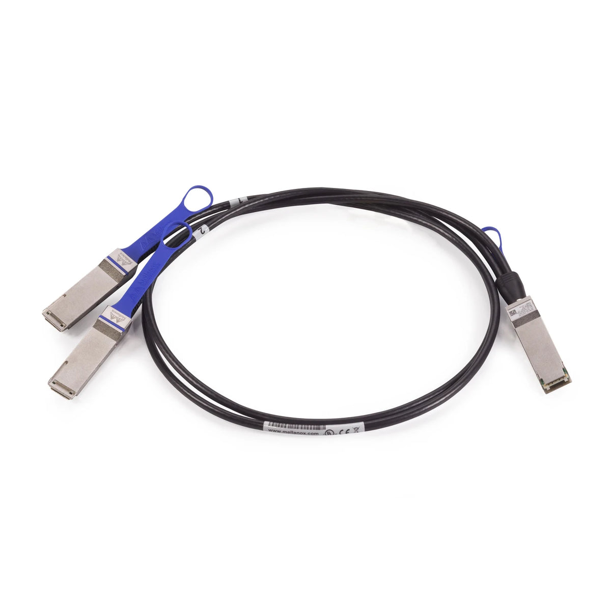 MCP7H00-G002R30N NVIDIA 100Gb/s QSFP28 to 2x50Gb/s QSFP28 Passive Breakout DAC Cable, 2m
