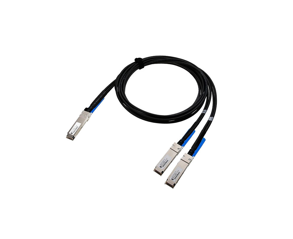 MCP7H50-H002R26 Compatible 200G QSFP56 to 2x100G QSFP56 Breakout DAC Cable - 2M Mellanox / NVIDIA - alternate view