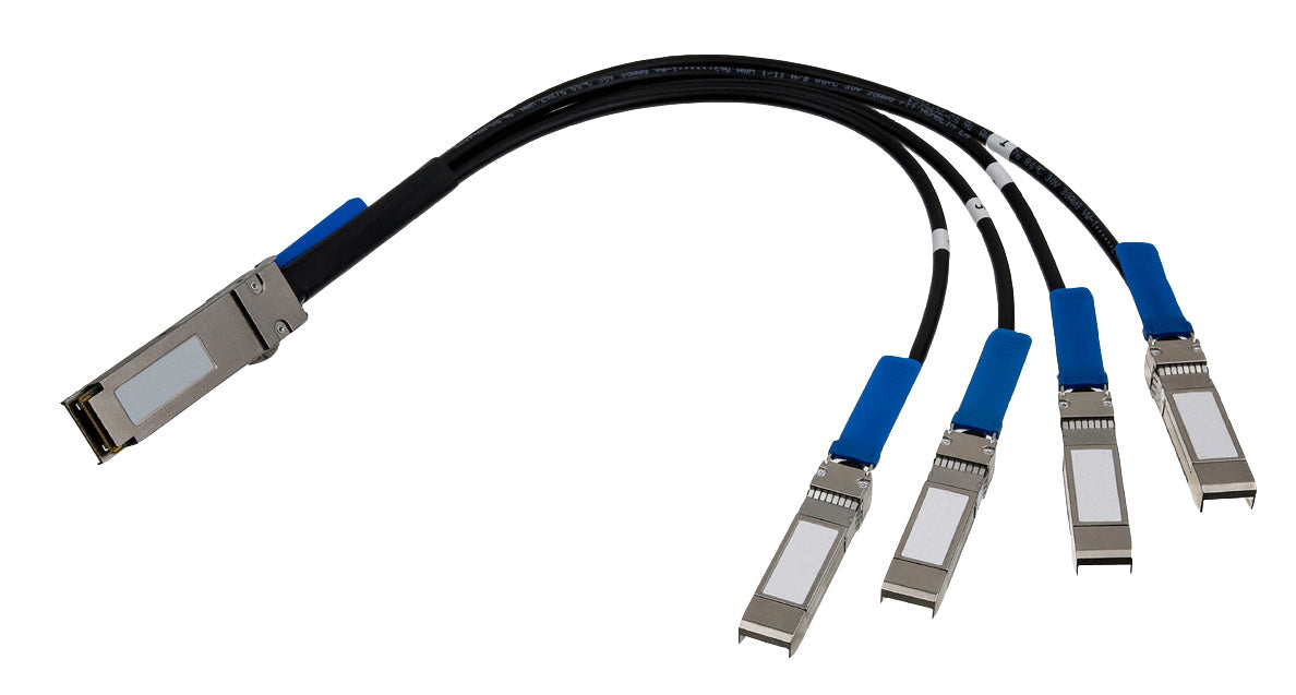 QSFP-4SFP25G-CU3M Cisco Compatible, 100G QSFP28 to 4xSFP25G Passive Breakout DAC Cable - 3m - alternate view