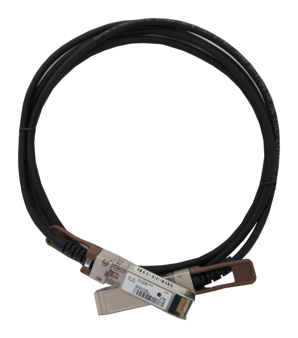 Cisco SFP-H25G-CU2M 25GBASE-CR1 SFP28 Passive DAC Cable — 2m, New - front view on white